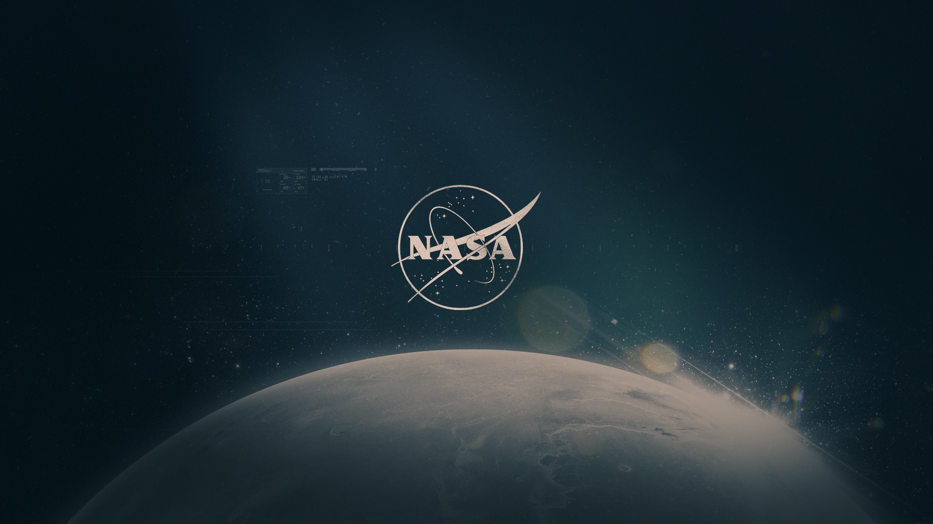 Ecran de fin de la bande annonce avec un plan sur la planète Mars et le logo NASA